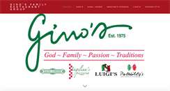 Desktop Screenshot of ginosfamilyrestaurantgroup.com