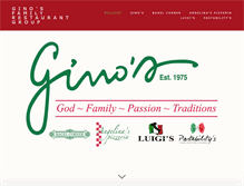 Tablet Screenshot of ginosfamilyrestaurantgroup.com